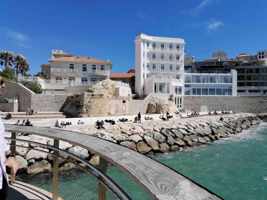 Magnifique Appartement T4, Plage Des Catalans Марсель Экстерьер фото
