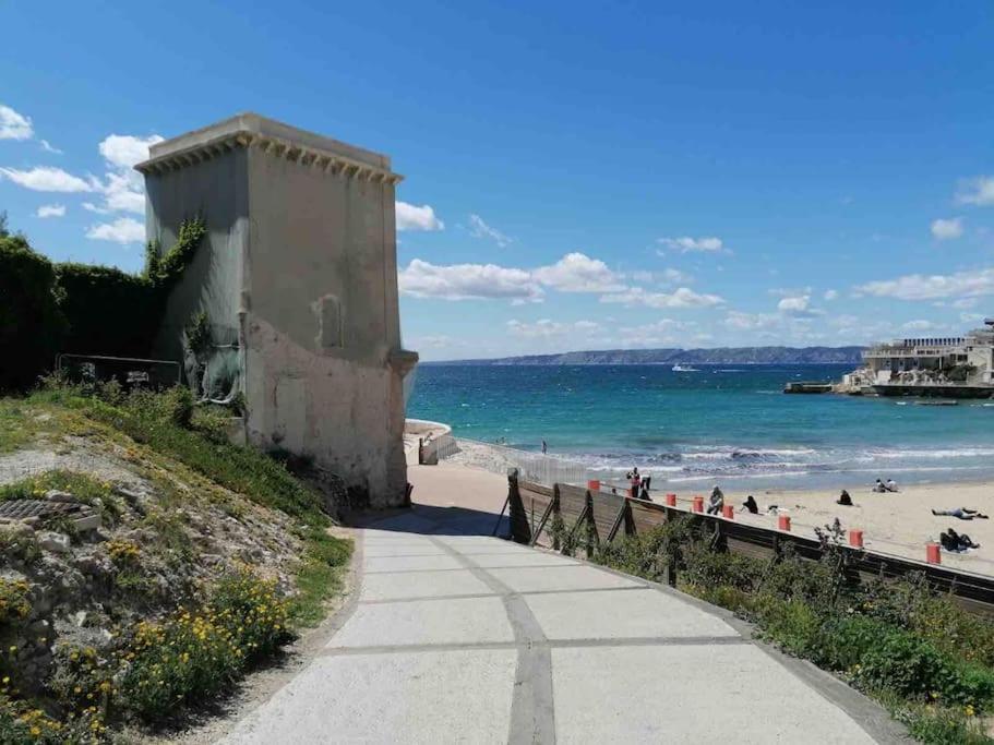 Magnifique Appartement T4, Plage Des Catalans Марсель Экстерьер фото